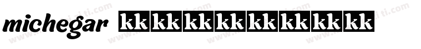 michegar 字体字体转换